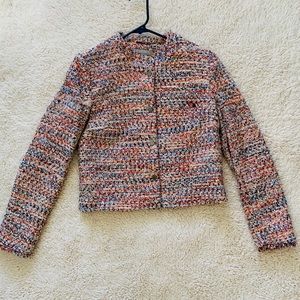 H & M multi color woven blazer